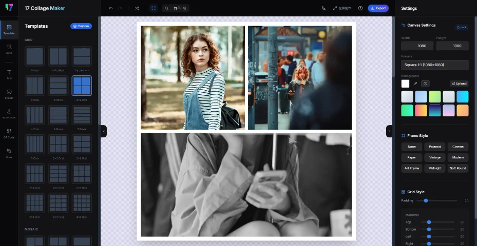 17 Collage Editor Preview